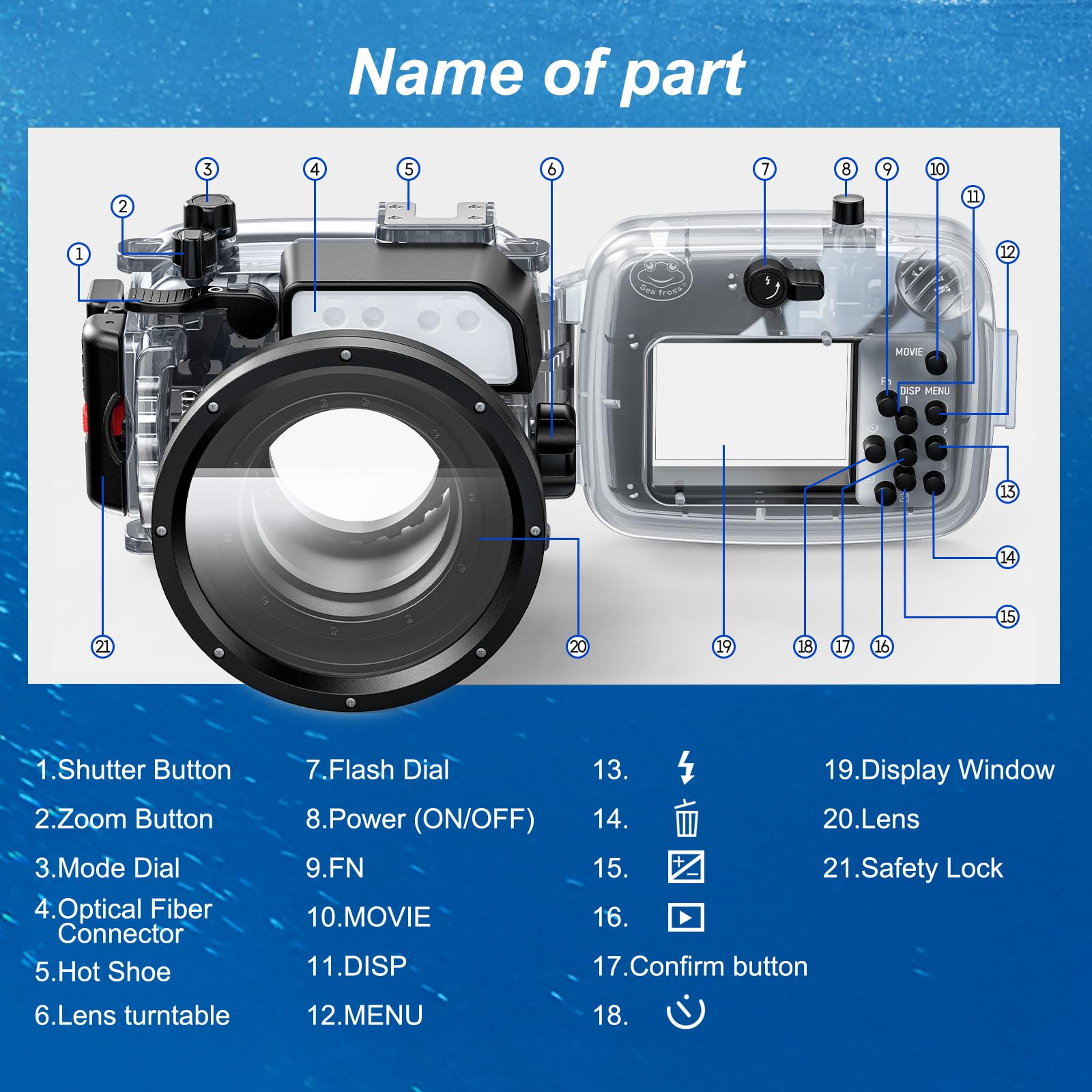 Amazon.com : Sea frogs Camera Housing Compatible with Sony RX100
